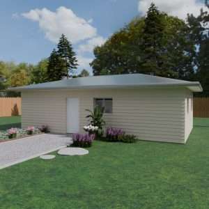 Exterior rendering of The Homestead four-bedroom home